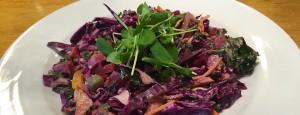 local purple cabbage salad